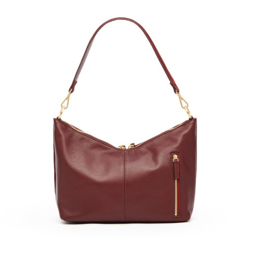 PREORDER NOW!  Grace Medium Cherrywood Suede/Brushed Gold