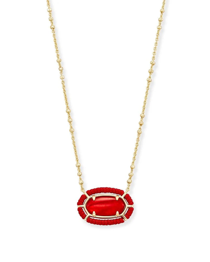 4217719157 THREADED ELISA PENDANT RED