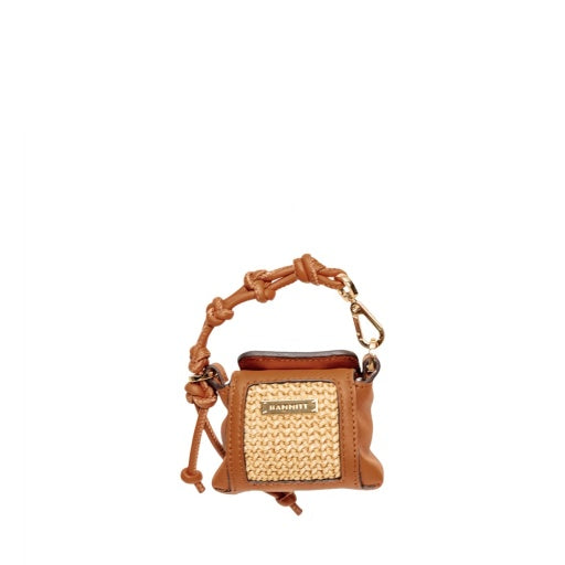 Mini B Cocoa Raffia/Gold