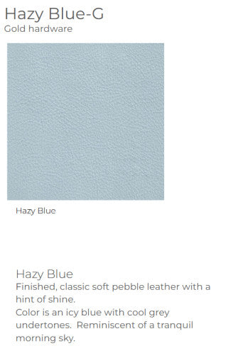 Syd Pouch Hazy Blue/Gold*