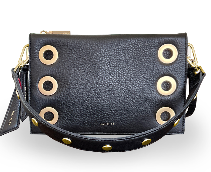 Hammitt VIP Baguette Shoulder Bag 16890 | Black/Gunmetal – Robertson Madison