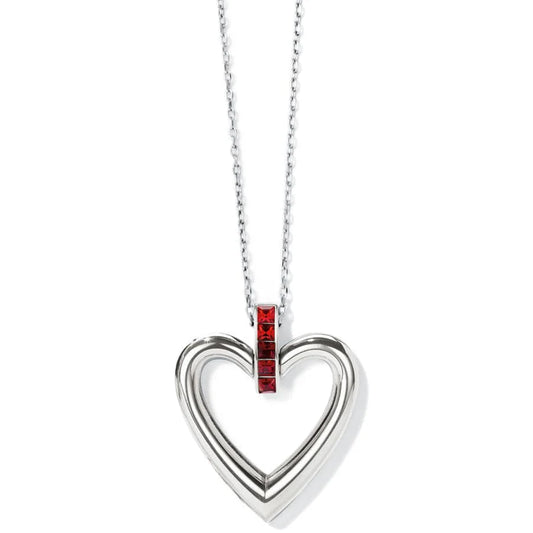 JM3673 Spectrum Open Heart Necklace