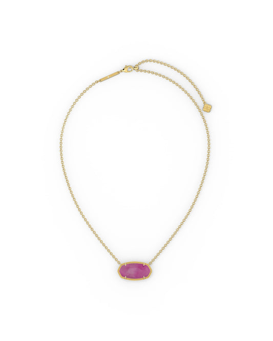 9608881217 ELISA STATEMENT SHORT PENDANT NECKLACE GOLD AZALEA ILLUSION ONE SIZE