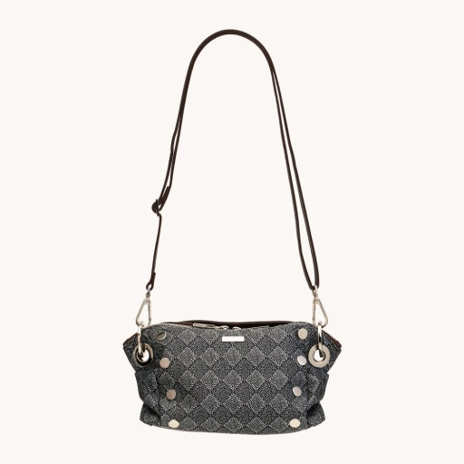 daniel crossbody clutch sml diamond marquee/silver