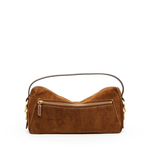 PREORDER NOW!  Doxie Medium Cinnamon Suede/Antique Gold