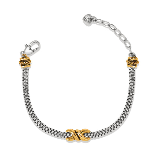 JF0218 Interlok Twist Double Chain Bracelet