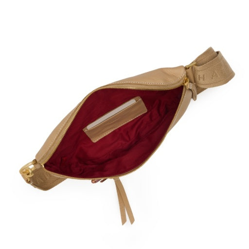 Charles Crossbody Medium Toasty Sand Brushed Gold