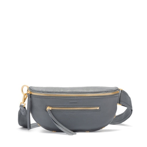 Hammitt Charles Crossbody Medium Sonnet Grey Brushed Gold