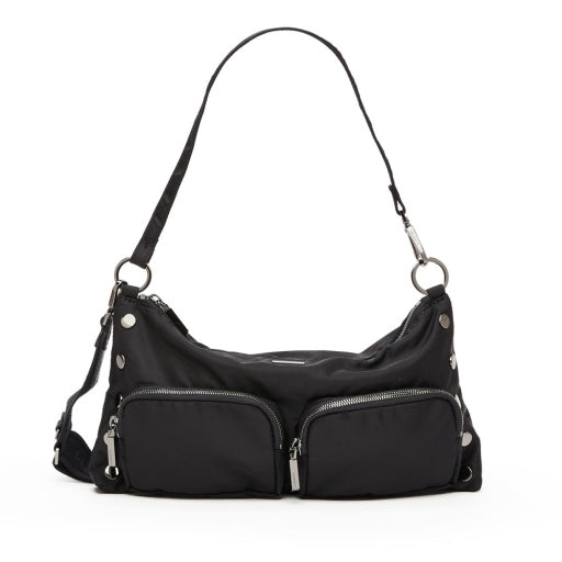 Kyle Medium Black Nylon/Gunmetal