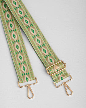City Slim Bag Olive + 2 straps (Frog Green Embroidered & Frog Green Twill)