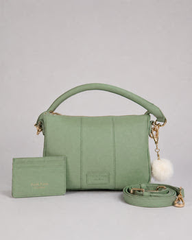 City Slim Bag Olive + 2 straps (Frog Green Embroidered & Frog Green Twill)