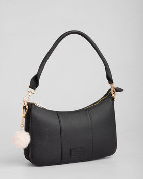 Edgware Black + 2 straps (Logo Black & Black/Gold Glitter Embroidered)