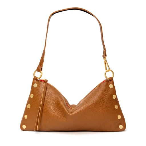 Kyle Medium Mahogany Pebble/Brushed Gold Red Zip