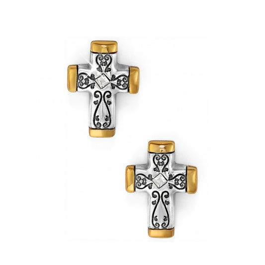 JE9783 Venezia Cross Pst Earrigs