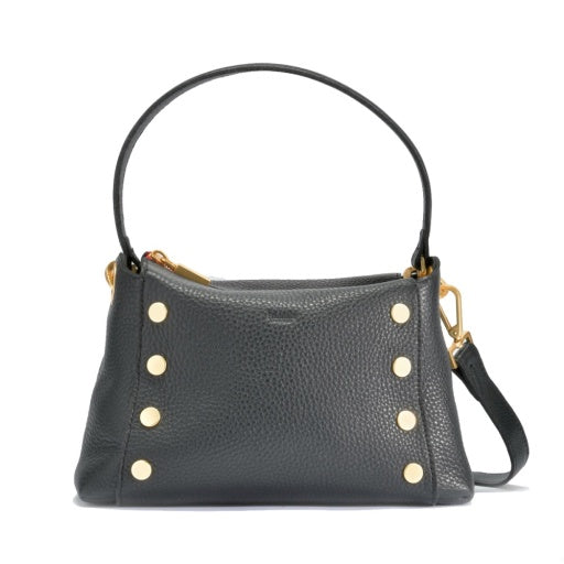 Bryant Medium Black/Brushed Gold Red Zipper