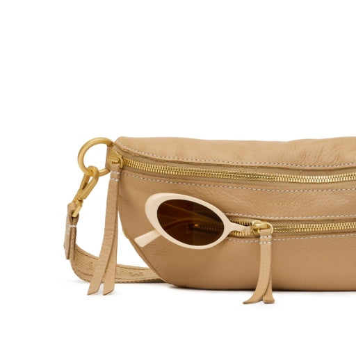 Charles Crossbody Medium Toasty Sand Brushed Gold