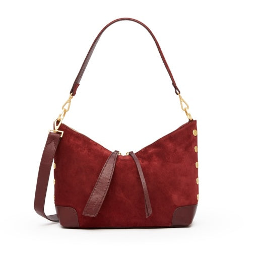 PREORDER NOW!  Grace Medium Cherrywood Suede/Brushed Gold