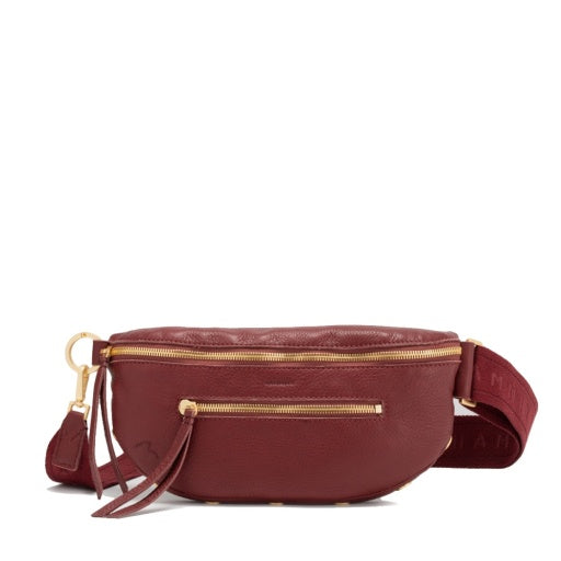 Charles Crossbody Medium Cherrywood Pebble/Brushed Gold