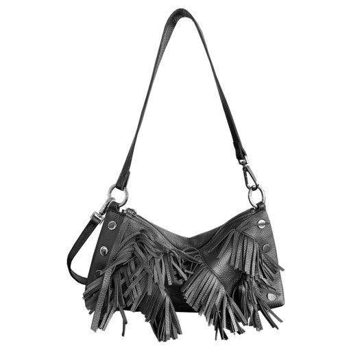 Hammitt Kyle Vibrato Fringe Gunmetal