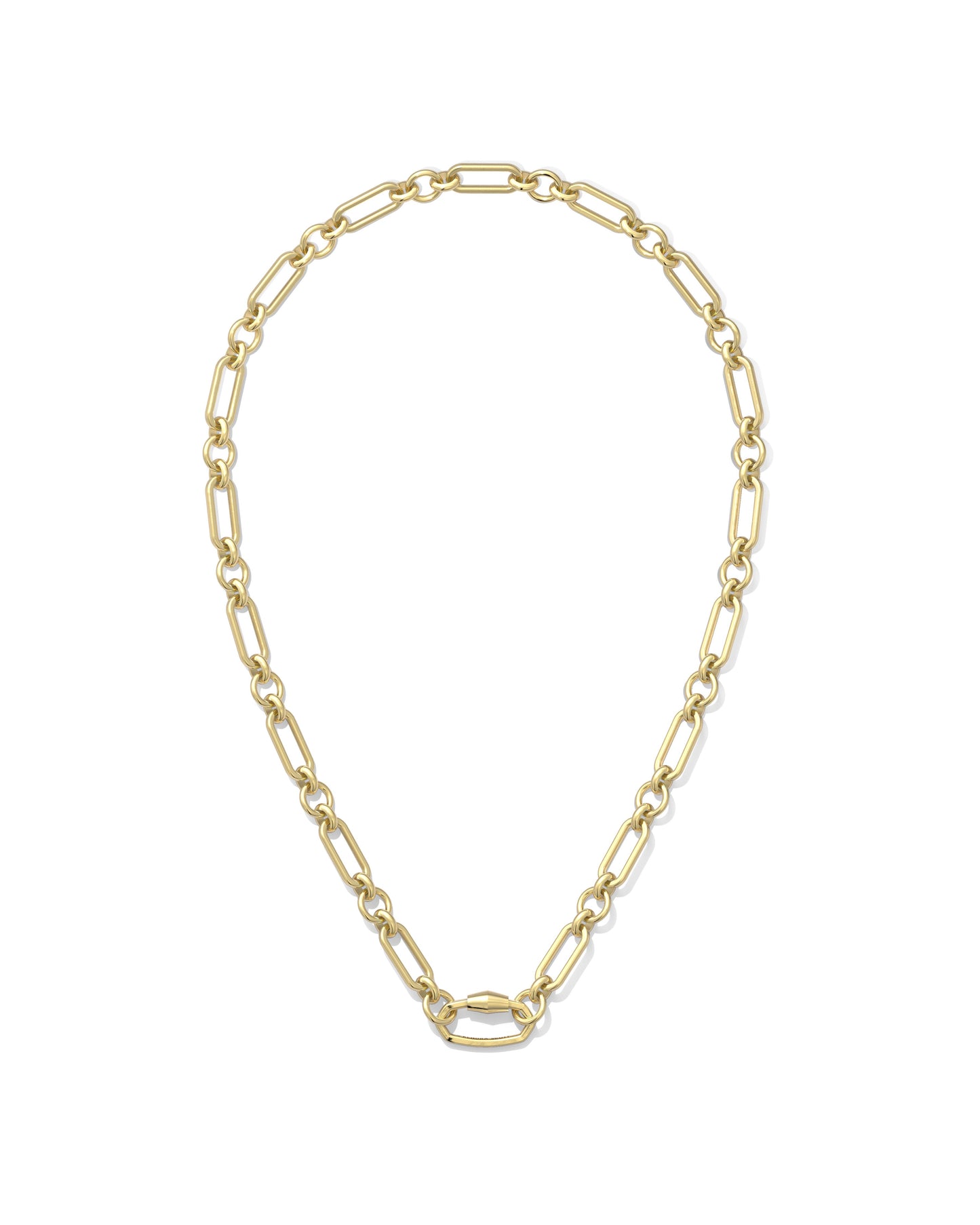 9608876990 SYLVIA METAL LINK AND CHAIN NECKLACE GOLD ONE SIZE