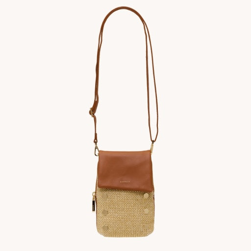 VIP Mobile Cocoa Raffia/Gold