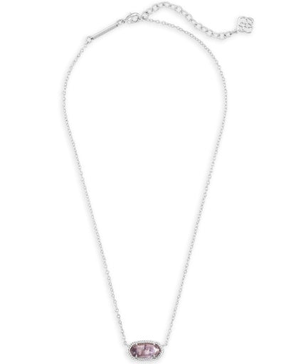 4217717617 ELISA PENDANT NECKLACE RHODIUM PURPLE AMETHYST ONE SIZE