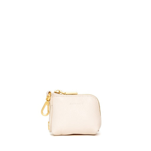 Syd Pouch Calla Lily White Brushed Gold