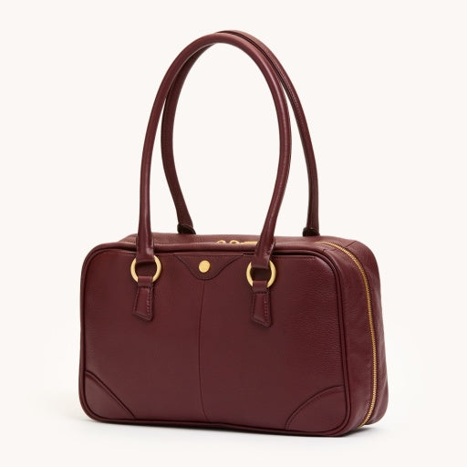 Meredith Medium Cherrywood Pebble/Brushed Gold