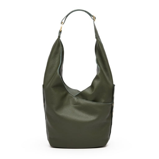 Tom Zip Twin Crest Pebble/Brushed Gold