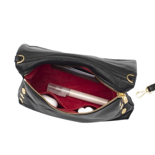 Vip Medium Black/Brushed Gold Red Zip