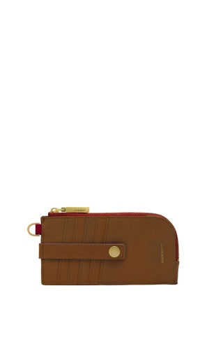 210 East Mahogany Pebble/Brushed Gold Red Zip