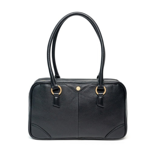 Meredith Med Black/Brushed Gold