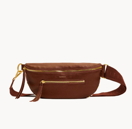 Charles Crossbody Medium Sienna Pebble/Brushed Gold