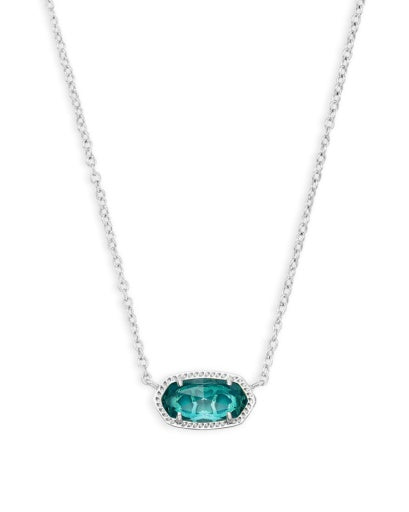 4217717626 ELISA PENDANT NECKLACE RHODIUM LONDON BLUE ONE SIZE