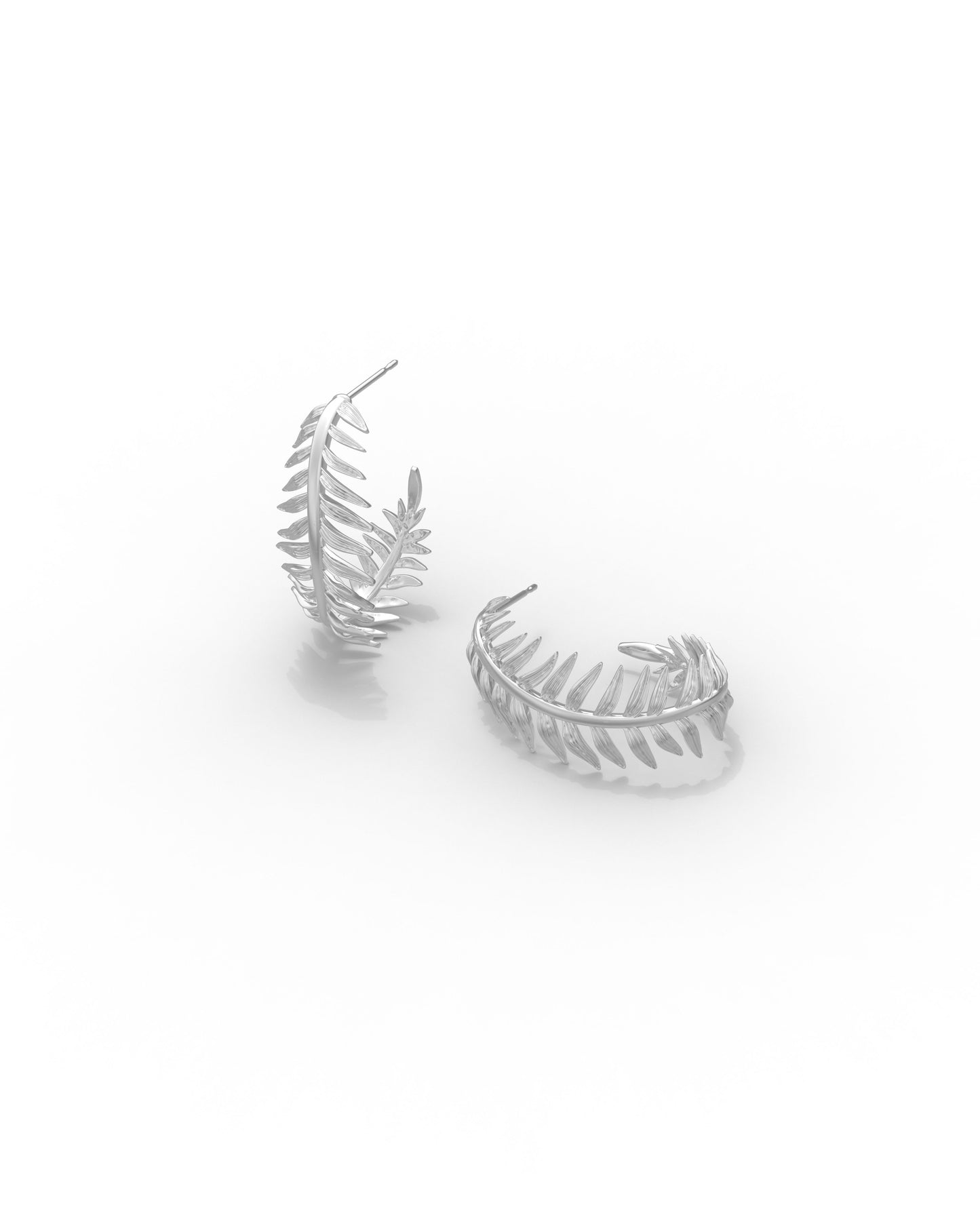 9608877165 KAYLA HOOP EARRINGS SILVER ONE SIZE