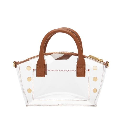 Paula Clear Mahogany Pebble/Brushed Gold