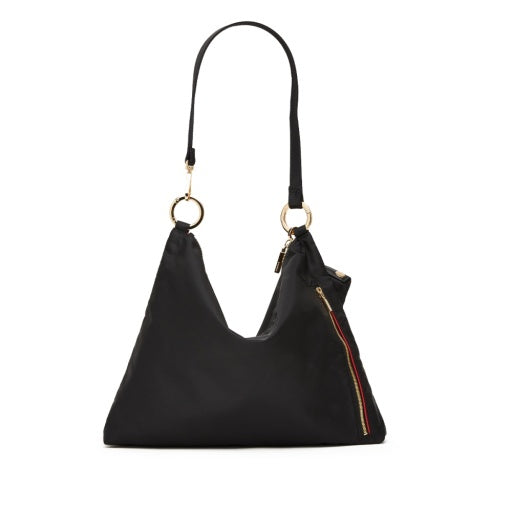 Kyle Large Black Nylon Cargo/Gold