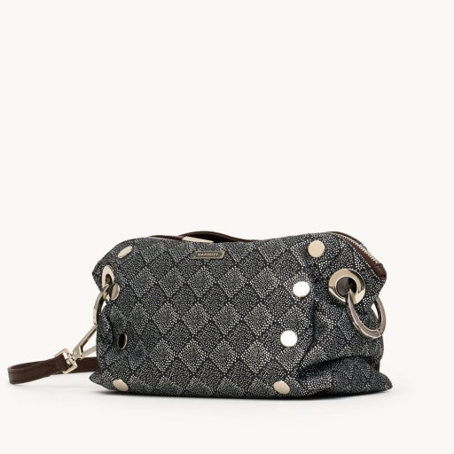 daniel crossbody clutch sml diamond marquee/silver