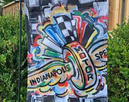 Justin Patten Indianapolis Motor Speedway Garden Flag